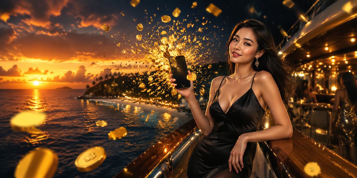 Du khách tại Phú Quốc trải nghiệm casino trực tuyến trên điện thoại cạnh bãi biển