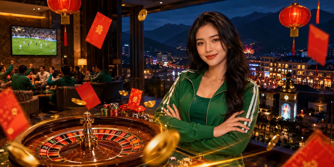 Bàn roulette trực tuyến với đèn lồng Sapa trong không gian núi rừng Tây Bắc